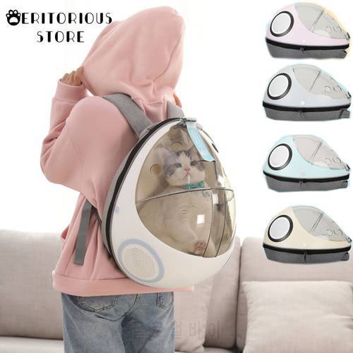 Pet Backpack Travel Cat Bag Space Pet Carrier Cat Litter Dual-use Capsule Shoulder Bag Dog Carrier for Outdoor Travel 2021 New