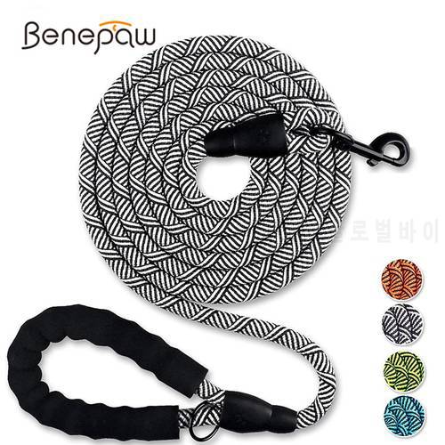 Benepaw Heavy Duty Dog Leash Rope Comfortable Padded Handle Reflective Pet Leashes For Medium Large Dogs Walking Training Hiking