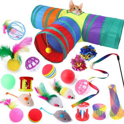 Pet Cat Tunnel Toys Foldable Pet Cat Kitty Training Interactive Fun Toy For Cats Rabbit Animal Play Tunnel Tube Pets Supplies