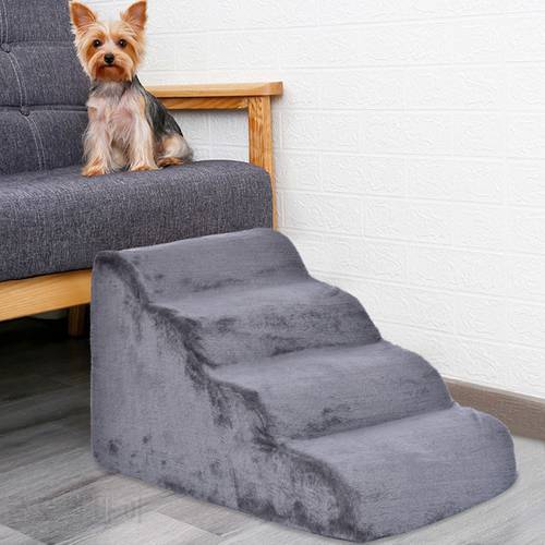 4 Layers Dog Ramps Stairs Ladder Pet Stairs Step Ladder For Dogs Cats Non-slip Ramp Climbing The Ladder Dog Stairs Pet Ladder