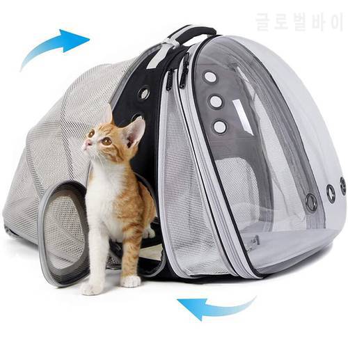Cat Carrier Backpack Expandable Portable Pet Puppy Traveling Outdoor Backpack Transporter Conveyor Cats Bag Pet Backpack