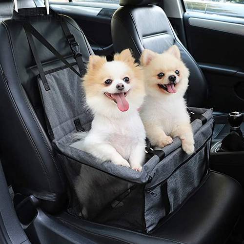 Dog Car Seat Cover Folding Pet Caring Bag Caring Safety Travelling Mesh Basket Cat Dog Pets Travel Mat Puppy Bag