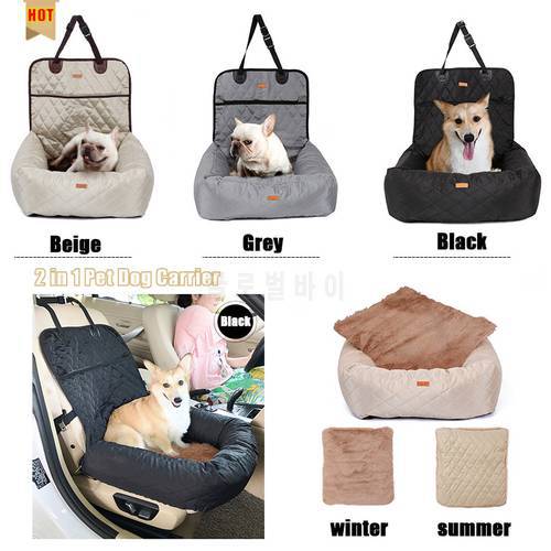 Dog Car Seat Bed Car Accessories Travel Dog Car Seat for Dogs Front/Back Seat Indoor/Car Use Pet Car Carrier Bed Dog Accessories