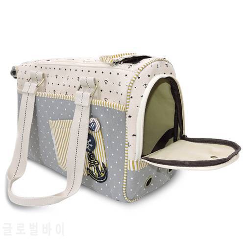 Canvas Small Pet Cat Dog Travel Carrier Tote Bag Outdoor Foldable Puppy Transport Box Carring Shopping Bag Handbags Pet Carrier