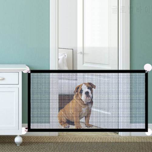Dog Gate Portable Foldable Ingenious Enclosure Protect Safety Mesh Net for Indoor and Outdoor Pet Isolation Barrier Fence