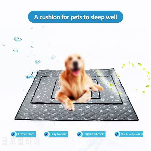 Summer Pet Cooling Mats for Dogs Summer Dog Bed for Small/Medium/Large Dogs/Cats Pet Cool Sofa Cushion Mattress for Cat S/M/L/XL
