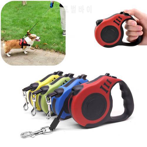 3m 5m Durable Leash Automatic Retractable Nylon Cat Lead Extension Puppy Walking Running Lead Roulette For Dogs