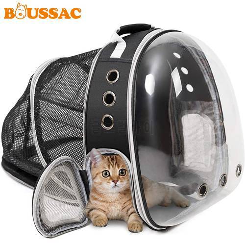 Pet Expandable Cat Carrier Backpack Portable Puppy Traveling Outdoor Backpack Transporter Conveyor Cats Bag Pet Cat Accessories