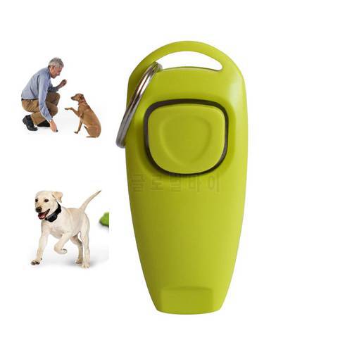 Hot Sale Dog Training Whistle Clicker Pet Dog Trainer Help Guide With Key Ring Shipping Treat Bags Dog Supplies