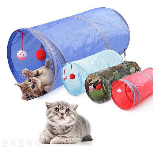 Pet Tunnel Game Cat Color Camouflage Tunnel Funny Cat Long Tunnel Kitten Play Toy Foldable Big Cat Toys Game Tunnel 50x25cm