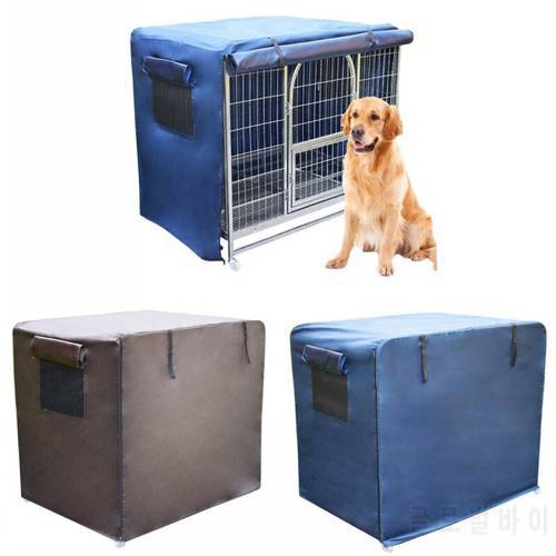 M-XXXL Big Dog Cage Cover Dustproof Waterproof Kennel Sets Outdoor Foldable Small Medium Large Dogs Cage Accessory Pet Products