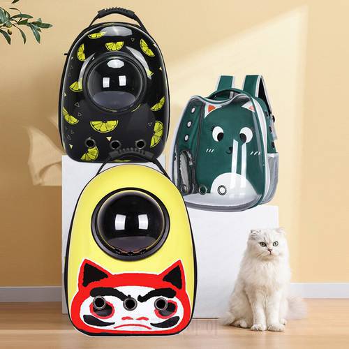 Transparent Cat Backpack Window Carrier for Cat Backpack Walkabout Dog Transport Carrying Bag for Cats Dog Transport Pet Carrier