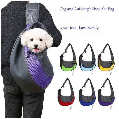 Small Dog and Cat Bag Pet Puppy Carrier S/L Outdoor Travel Dog Shoulder Bag Mesh Oxford Single Comfort Sling Handbag Tote Pouch