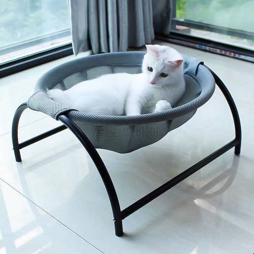 Luxury Pet Cat Hanging Bed House Round Soft Cat Hammock Cozy Rocking Chair Detachable Pet Bed Cradle House for Cats Dog Nest Mat