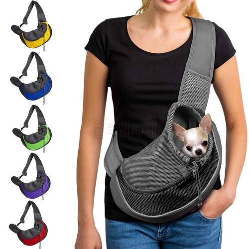 Pet Dog Cat Sling Carrier Breathable Travel Safe Sling Bag Puppy Kitten Outdoor Mesh Oxford Single Comfort HandbagPet Backpack