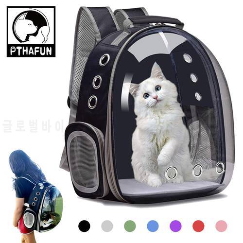 Cat Bag Pet Shoulders bag Cat Backpack Cats Carrier Bag Outdoor Pet Bag Breathable Travel Transparent Bag For Kitten Small Dogs