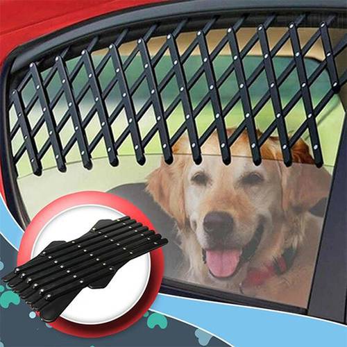 Universal Car Window Travel Vent Pet Dog Puppy Security Ventilation Grill Mesh Vent Guard Telescopic Fence