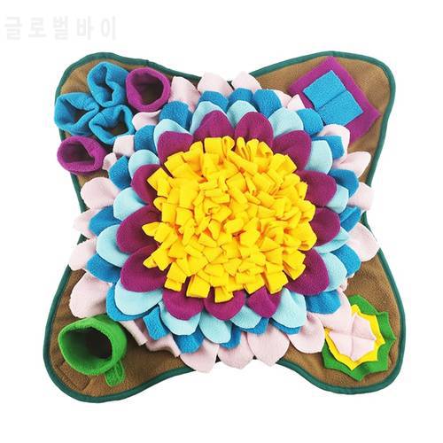 50x50cm Pet Dog Snuffle Mat Nose Smell Training Sniffing Pad Slow Feeding Bowl Food Dispenser Carpet Relieve Stress Puzzle