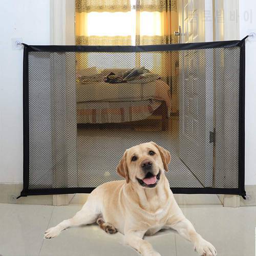 Pretty&Better Dog Magic gate Ingenious Mesh Dog Fence for Indoor and Outdoor Safe Pet Dog gate Safety Enclosure Dropshipping