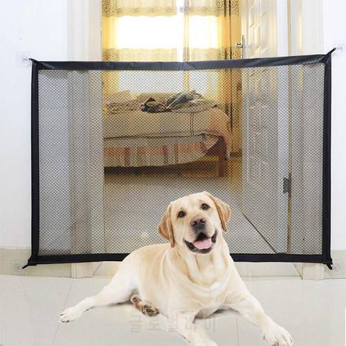 Meijuner Pet Barrier Fences Portable Folding Breathable Mesh Dog Gate Pet Isolated Fence Pet supplies Dropshipping