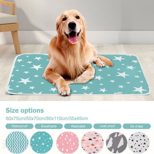 Absorbent Breathable Diaper Reusable Pet Dog Pee Bed Urine Pad Washable Summer Cooling Changing Mat For Dogs Cat Pet Accessories
