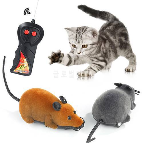 Pet Mouse Toys Wireless RC Mice Cat Toys Remote Control Simulation Mouse Novelty RC Cat Funny Playing Toys For Cats Pet Supplies