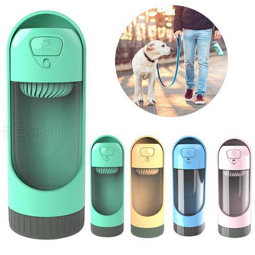 Portable Pet Dog Water Bottle for Small Large Dogs Outdoor Travel Drinking Bowl Pet Water Dispenser Activated Carbon Filter