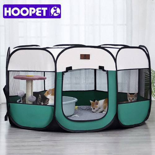 HOOPET Cat Delivery Room Detachable Summer Pet Tent Outdoor Dog Bed Folding Dog Fance Cat Nest Dog Enclosure Cage for Cats Dogs