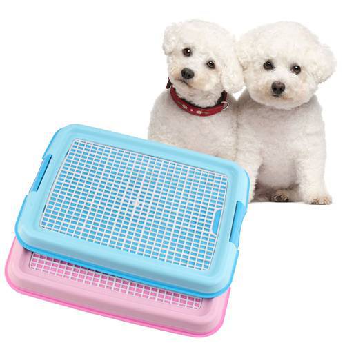 Detachable Plastic Pet Mesh Potty Toilet Training Tray for Small Medium Large Dog Cat Puppy Kitten Pet Supplies 46x36cm