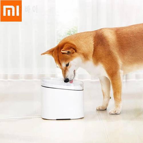 2021new Xiaomi Mijia Kitten Puppy Pet Water Dispenser Cat 2l Electric Pet Fountain Automatic Smart Dog Drinking Bowl Pet Product
