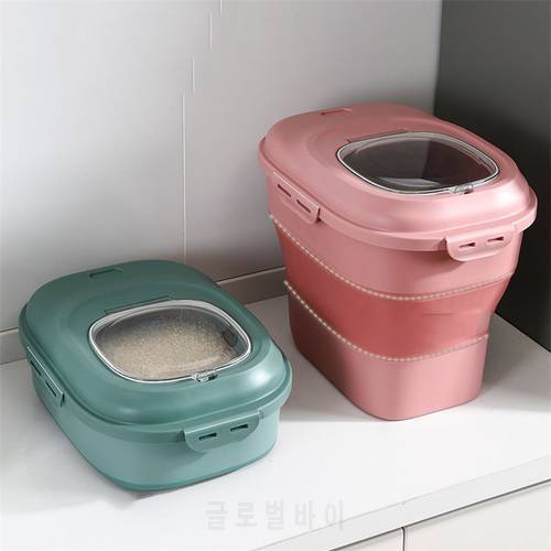 Dog Food Container Box Dry Pet Cat Treat Storage Feeder Bag Moisture Proof Seal Airtight With Measuring Cup Puppy Kitten Product
