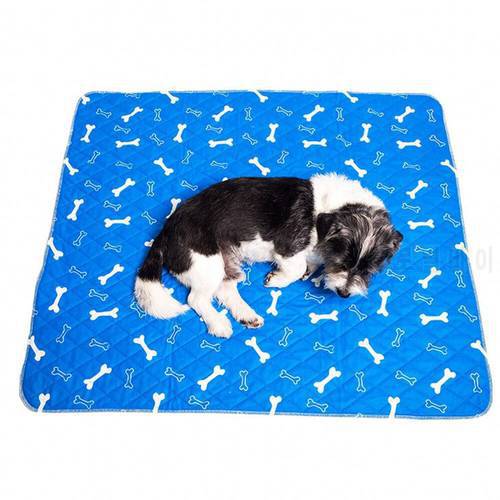 Bone Dog Bed Mats Pet Urine Pad Waterproof Reusable Puppy Training Mat Non Slip Cat Rabbit Pee Fast Absorbing Pet Diapers