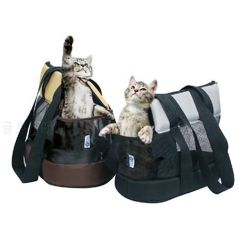 Portable Mesh Sheer Lightweight Pet Cat Tote Bag Breathable Zipper Handbag with Safety Belt for Cat Kitten Puppy within 5 kg