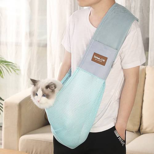Cat Going Out Carrying Bag Collapsible Pet Cat Dog Backpack Crossbody Cat Small Dog Oxford Bag One-shoulder Cat Bag Pet Supplies