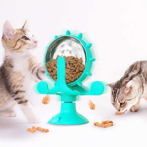 Interactive Cat Toy Treat Leaking Rotatable Wheel Toy for Cats Kitten Dogs Pet Products Accessories