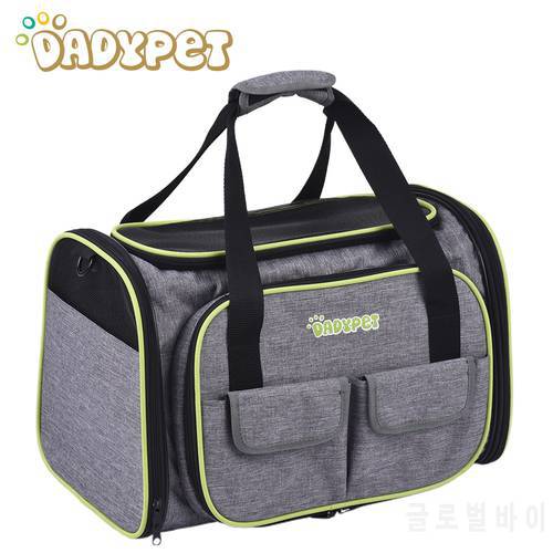 Dadypet Dog Carriers Expandable Portable Pet Bag Cats Dogs Carrier Bags Cat Carrier Outgoing Travel Breathable Pets Handbag