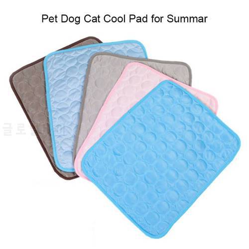 50x40cm Dog Pet Cool Mat for Summar Breathable Comfortable Mat Reusable Training Pad Dog Car Seat Cover Dog Bed Dropshipping