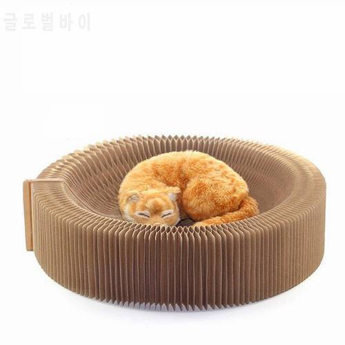 Jly cat dog Accordion Scratching Board Scratcher Cat Scratching Board Nest Pets Funny Toy Training Tool pet kennel