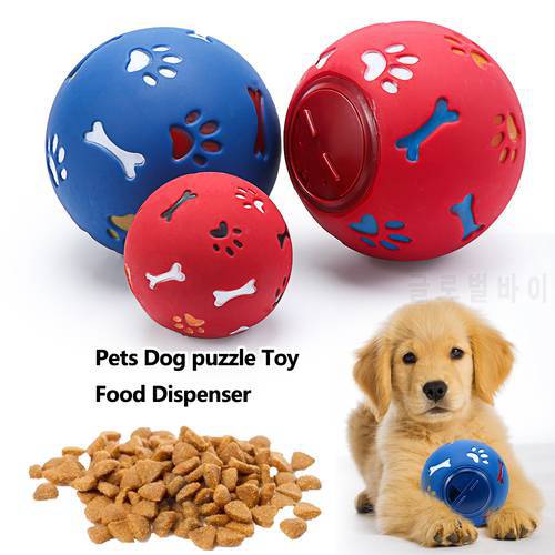 1PC Non-toxic Silicone Pet Leakage Food Ball Interactive Brain Training Game Pet Treat Balls Food Dispenser Pet Supply