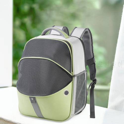 Pet Expandable Backpack For Cat Dog Oxford Fabric Portable Carrier Bag Breathable Mesh Travel Backpack Collapsible Pet Supplies