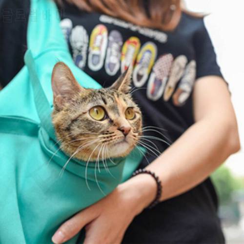 Daily Fashion One-Shoulder Cat Carrier Outing Traveling Bag for Transporting Cats Small Dogs Canvas Breathable Cat Pet Backpack