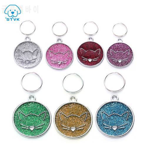 Pet Dog Tag Puppy Cat Kitten Dogs Collar Accessories Dog Name Message Cat&39s Tag Customized Zinc alloy ID Tags Personalized