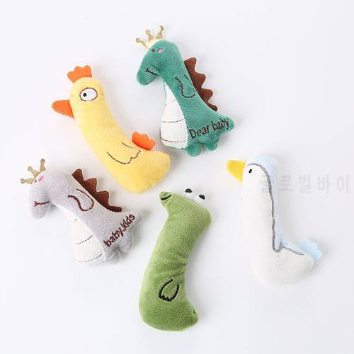 1pcs Pet Cat Toy Cute Animal Cat Grinding Catnip Toys Puppy Training Toy Bite-Resistant Clean Dog Chew Toy Pet Supplies