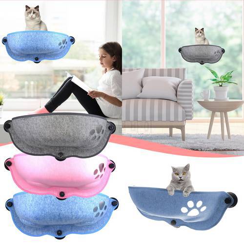 Cat Window Hammock With Strong Suction Cups Pet Kitty Hanging Sleeping Bed Storage For Pet Warm Ferret Cage Cat