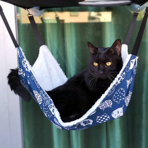 1 Piece Cotton Cat Hammock Bed Double Hanging Hammock Pet Beds Hanging Guinea Bed Hamster Mouse Squirrel Cat Products For Pets