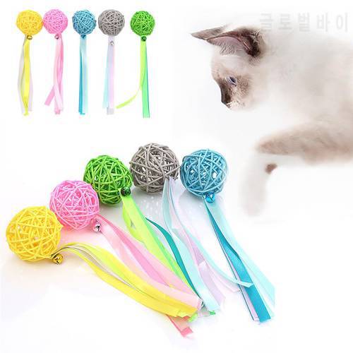 Funny Cat Balls Toy with Bells Colourful Interactive Pet Products for Kitten Cute Catnip Cat Accessories Pet Squeaky Supplies