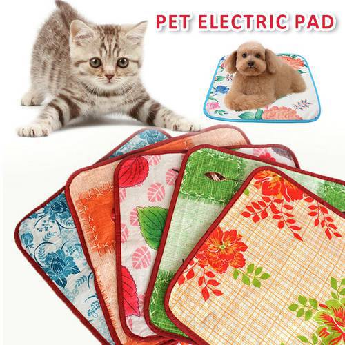 1Pc New 40*40cm Pet Dog Cat Winter Keep Warm Electric Heat Heated Pad Blanket Mat Pet Products Supplies