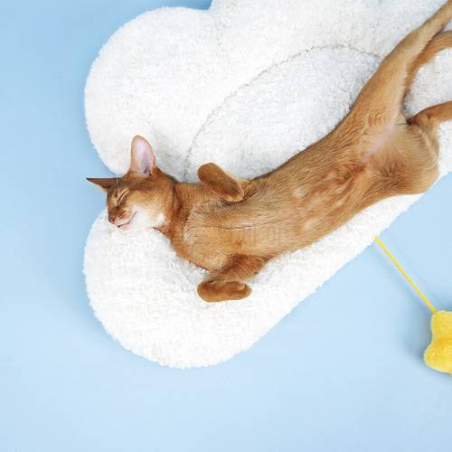 Cute Cloud Pet Bed House Warm Cat Sofa Sleeping Mats Washable Kitten Puppy Cushion Supplies