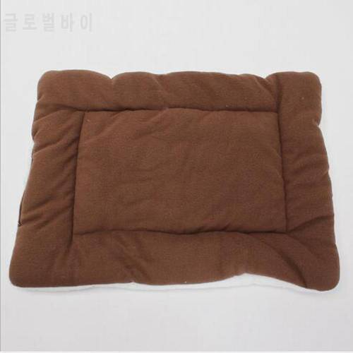Thickened Pet Soft Fleece Pad Blanket Bed Mat For Puppy Dog Cat Sofa Cushion Home Washable Rug Keep Warm Random Color