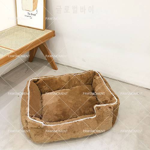 Pug Bed for Small Medium Big Bed Sofa House Poodles Yorkies Nest Sleeping Warm Printing Bed S/M/L Dropshipping PB0062